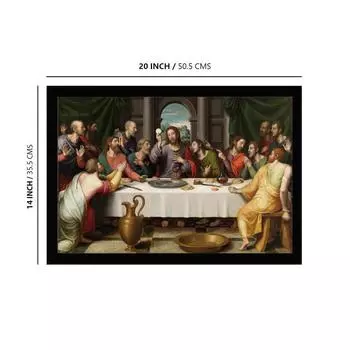 Фотография Иисуса Христа с рамкой/Рамка для фотографий Иисуса/Картина Иисуса (14 20 дюймов) 14 x 20 in