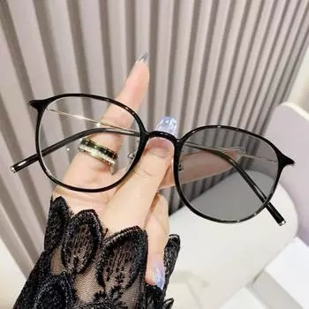 Фотохромные антисиние очки для пресбиопии, сверхлегкие женские и мужские очки для чтения, прозрачные очки для дальнего видения, линзы с диоптриями от 0 до + 4,0 2.5