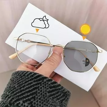 Фотохромные модные очки двойного назначения день и ночь с серыми линзами для дневного и белыми линзами для ночного видения