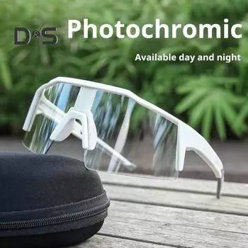 Фотохромные очки для езды на велосипеде с защитой от ультрафиолета, ветрозащитные, легкие, мужские и женские, для бега, для горного велосипеда, спортивные очки чистый