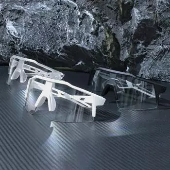 Фотохромные очки для езды на велосипеде с защитой от ультрафиолета, ветрозащитные, легкие, мужские и женские, для бега, для горного велосипеда, спортивные очки чистый