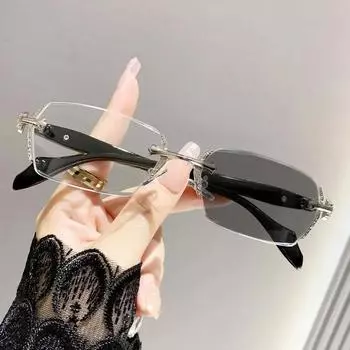 Фотохромные очки для женщин и мужчин, винтажные, уличные, меняющие цвет, солнцезащитные очки с защитой от ультрафиолета, готовые очки для лечения пресбиопии от 0 до +4,0 0 серебряный