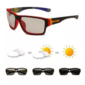 Фотохромные поляризованные спортивные солнцезащитные очки для мужчин и женщин, очки для велоспорта, скалолазания, солнцезащитные очки для вождения, UV400, меняющие цвет очки