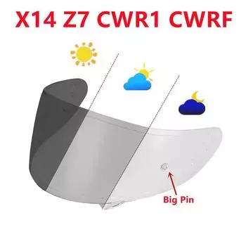 Фотохромные защитные линзы для очков SHOEI X14 X-14 Z7 NXR CWR1 CWR-1 RF1200 RF-1200 Xspirit3 X-Spirit III X-Fourteen RYD CWR-F