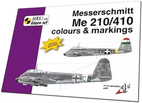 Фотоиллюстрации с цветной маркировкой Mark 1 для пластиковых моделей MKMD72010 Me210/Me410 и с 1/72