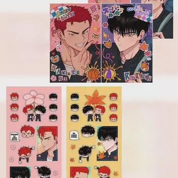 Фотокарточка и наклейка Slam Dunk Chame Kang Baek Ho Seo Tae-woong уже в продаже.
