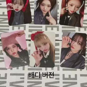 Фотокарточка Ive Baddie IVE mini 1-й альбом Poca I VE MINE Poca Badi набор из 6 предметов