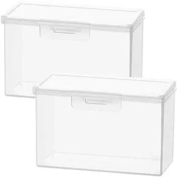 Фотокарточка Мини Прямоугольный Прозрачный Ящик Для Хранения Idol K-Pop Фото Чехол Пластиковый Наклейка Карты Органайзер Настольный Контейнер