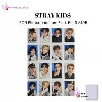 Фотокарточки Stray Kids из пилотной серии: Для 5 ЗВЕЗД
