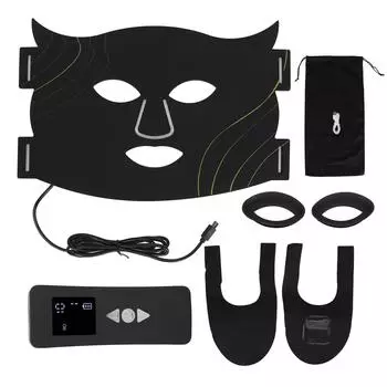 Фотонная маска для лица LED омоложение кожи световое лечение антивозрастная фотонная маска для лица