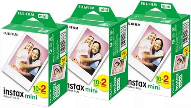 Фотопленка Fujifilm Instax Mini для моментальной печати (Двойная упаковка по 3 листа, всего 60 листов)