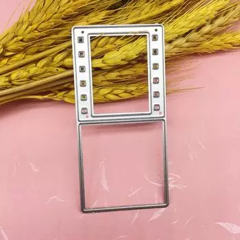 Фотопленка в рулоне, художественный узор, скрапбукинг, металлические штампы, трафареты для DIY, альбом, декор бумажной карты серебряный