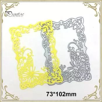 Фоторамка для резки штампов DIY Скрапбукинг Тиснение бумажные карты Декор Трафарет Плесень