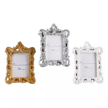 Фоторамка из смолы для рабочего стола, украшение для дома, винтажный держатель для фото для спальни, столовой, гостиной, стола, декора золотой