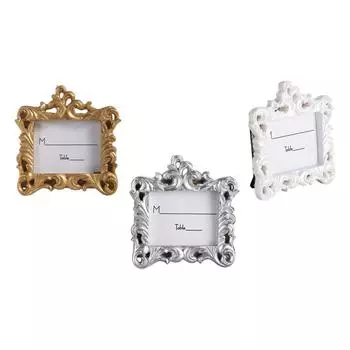 Фоторамка из смолы в старинном ретро-винтажном европейском стиле, настольная фоторамка серебряный