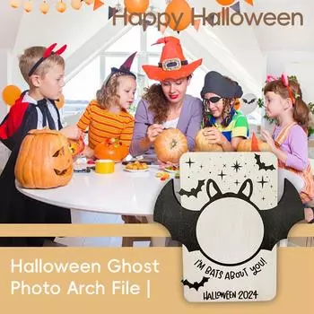 Фоторамка на Хэллоуин Креативный и интересный подарок Украшения Деревянная акриловая фоторамка