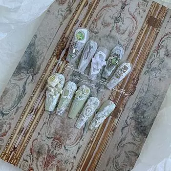 Фоторамка наклейки для ногтей не падающие DIY привлекательные изысканные японский стиль ретро маникюр наклейки для женщин C