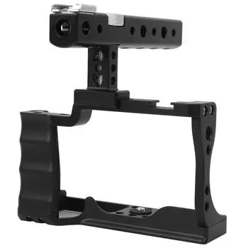 Фотосъемка Алюминиевый сплав Камера Клетка со Съемной Ручкой для Беззеркальных Камер M50