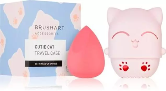 foundation sponge with travel bag TU прозрачный