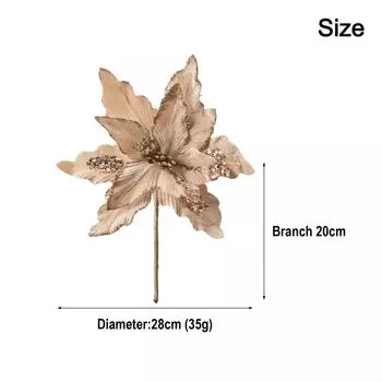 Four Colors Artificial Christmas Cloth Flowers Home Decoration Festival Wedding Decoration Perfect For Festive Decorations шампанского