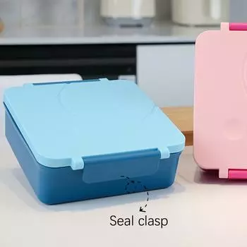 Four-Grid Lunch Box Stainless Steel Insulated Soup Bowl Compartment Kids Bento Box Food Storage Containers Lunchbox For School 4-Grid оранжевый