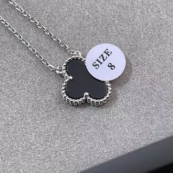 Four-leaf Clover Necklace Women s Light Luxury High-end New White Mother-of-pearl Red Agate Lucky Clover Clavicle Chain Gift ordinary buckle