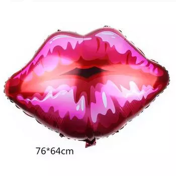 Four Piece Set: Lipstick Balloons and Lip Balloons - Perfect for Weddings, Wedding Parties, Birthdays, Valentine s Day, Anniversaries AVE