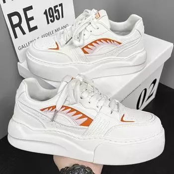 Four Season Hot Selling Casual Shoes Fashionable Versatile Men s Artificial Leather Sports Shoes with High Height and Lightness 39