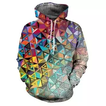 Four Seasons 3D Printed Geometry Graphic Hoodie для мужчин и женщин Красочные Vertigo Hypnotic Funny Hoodies Casual Pullover Hoodies S