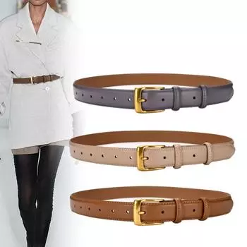 Four Seasons Available New Retro Belt Women S Leather Leather Women S Belt Casual Simple Pants Belt Versatile Multi Color Pants Belt 105cm