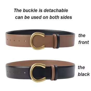 Four Seasons Available New Women S Belt Leather Cowhide Women S Super Wide Retro Women S Belt External Decoration Versatile 105cm