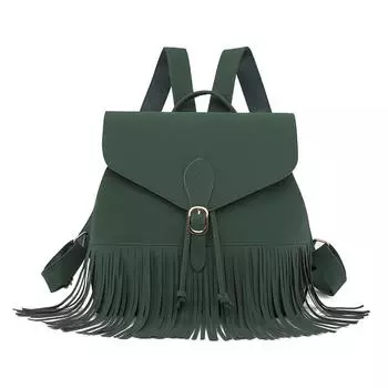 Four Seasons Большая вместимость Матовый рюкзак с кисточками Сумка Модная большая сумка Женская сумка в студенческом стиле Повседневный рюкзак Новый стиль