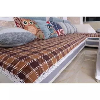 Four Seasons Cotton Linen Sofa Cushion Fabric Solid Wood Sofa Cushion Minimalist Modern Coarse Cloth Non Slip Anti-Static Xindi Woven CAMEL(Cabpuccino) 45*45cm (custom shoot this)