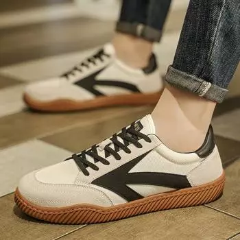 Four Seasons Fashion Live Broadcast Explosive Cow Reinforcement Sole Velvet Cowhide Breathable Mesh Мужские кроссовки Мужская повседневная обувь 39 бежевый