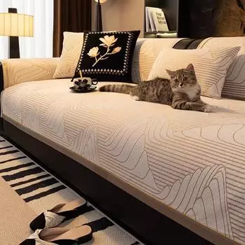 Four Seasons Гостиная Нескользящая Подушка Диван Чехлы для Дивана Коврик Синель Чехол Фунда Диванные Коврики 70X70