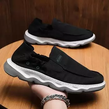 Four Seasons Ice Silk Cloth Shoes Men s Cloth Shoes 2025 Spring Summer New Men s Shoes Fashion Trend Breathable Men s Sports Casual Shoes 43