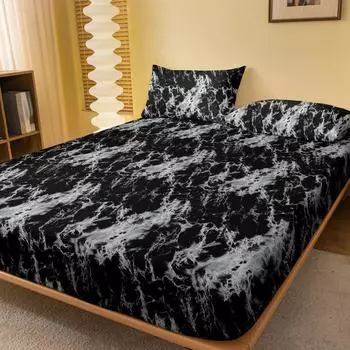 Four Seasons Men And Women Simple Fashion Texture Printing Sanded Bedspread Home Bedroom Hotel 50x135cm