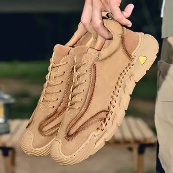 Four Seasons Men s Fashion Solid Color Platform Shoes Low Top Casual Shoes Retro Trend Tooling Shoes 38