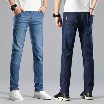 Four Seasons New Business Stretch Jeans Men s Korean Edition Loose Casual Straight Pants Large Men s Pants 28