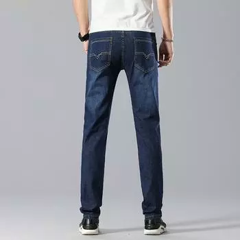 Four Seasons New Business Stretch Jeans Men s Korean Edition Loose Casual Straight Pants Large Men s Pants 28