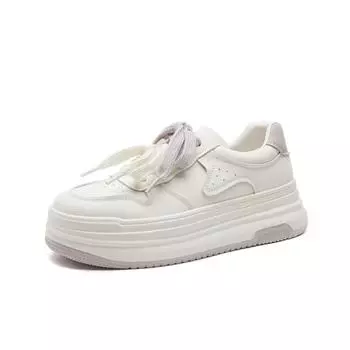 Four seasons new women s small white shoes thick-soled heightened board shoes sports casual fashion trend women s shoes 35