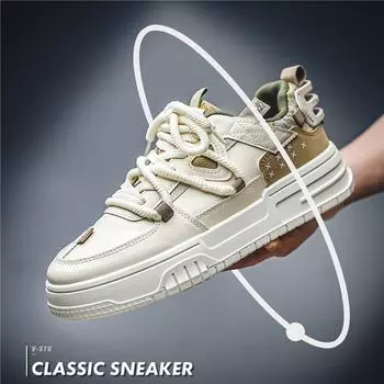 Four Seasons Shoes Autumn New Fashion Youth Trend Student Board Shoes Breathable Casual Trend Versatile Men s Board Shoes Spot 39
