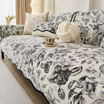 Four Seasons Universal Chenier Sofa Cushion Simple Soft and Skin Friendly Sofa Cover Machine Washed Couch Anti Slip Cover Cloth 70x70