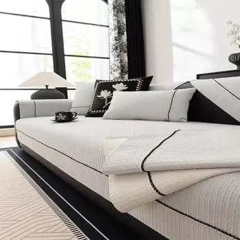 Four Seasons Universal Chenille Living Room Fabric Нескользящий кожаный чехол для дивана с полным покрытием Однотонная водонепроницаемая диванная подушка 90x70