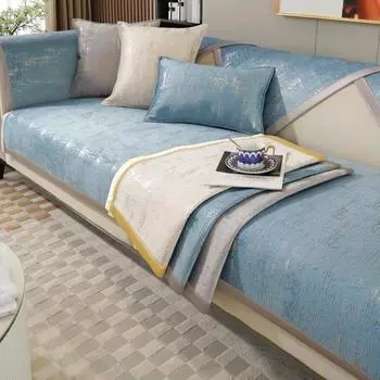 Четыре сезона универсальная подушка для дивана из шенилла, однотонная подушка для дивана, современный простой чехол, нескользящая ткань, чехол для подушки 70*70cm