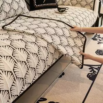 Four Seasons Universal Chenille Sofa Подушка Ретро Противоскользящий Диванный Коврик Г-образный Угловой Чехол для Дивана Для Гостиной Домашний Декор A 70x70