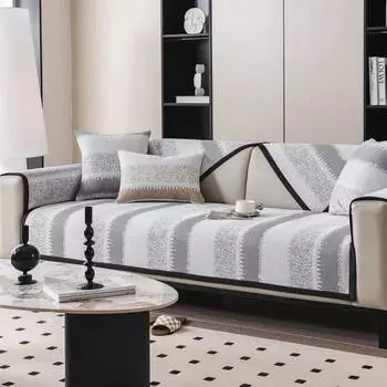 Four Seasons Universal Cover Cloth Towel Modern Luxurious Cushion Non-slip Sofa Backrest Cover Towel Chenille Sofas Cushion Home 70x70