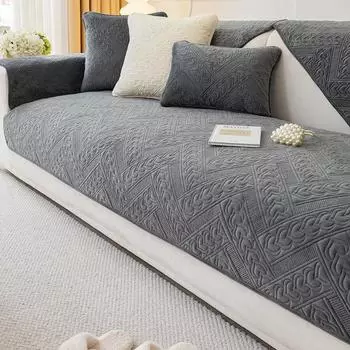 Four Seasons Universal Гостиная Нескользящая Диванная Подушка Осенне-Зимний Чехол для Дивана Полотенце Ткань Бархатная Диванная Подушка 70x70