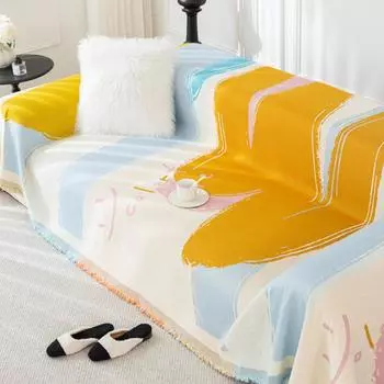 Four Seasons Universal Sofa Towel Chenille Anti-Scratching Non-Slip Sofa Cover Affordable Luxury Style High-Grade Sofa Full Cover Cloth 180*130cm
