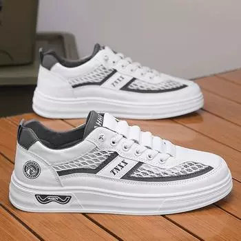 Four Seasons Wear Men s Shoes New Fashion Daily Comfortable Thick-soled Round Head Versatile Board Shoes Men s Casual Sports Trend Shoes 39